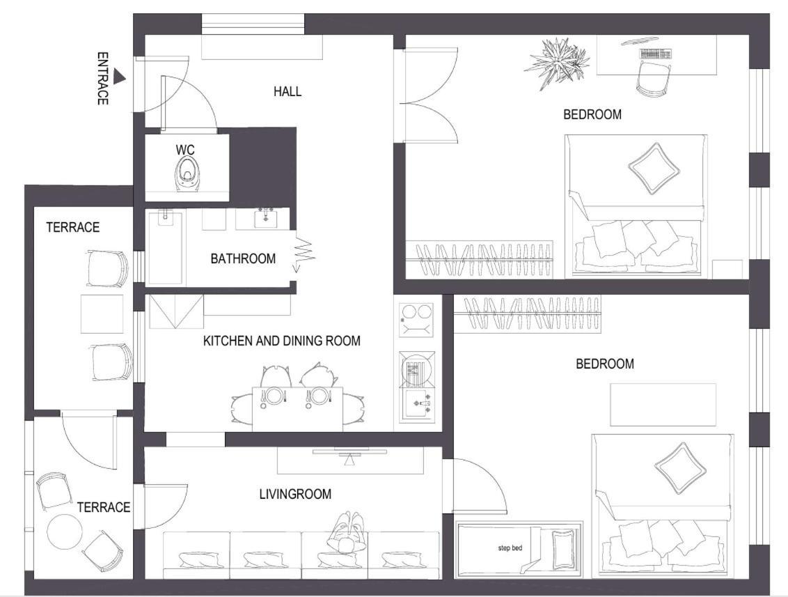 Big Apartment In City Center & Private Parking Bratislava Eksteriør bilde